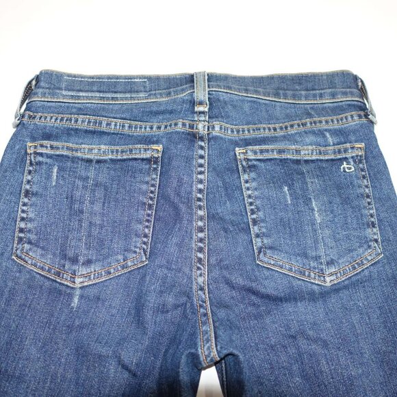 Rag & Bone Women's Skinny Jeans Size 25 Blue Low Rise 28" Inseam La Paz Wash - Picture 8 of 8